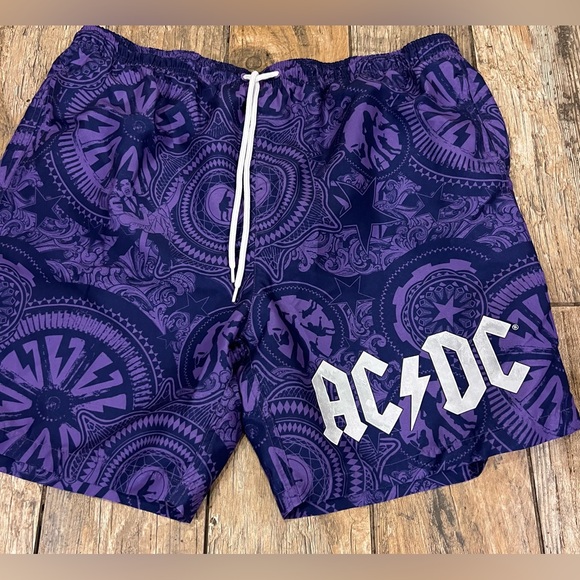 AC/DC size XL extra large swim trunks - Picture 2 of 5